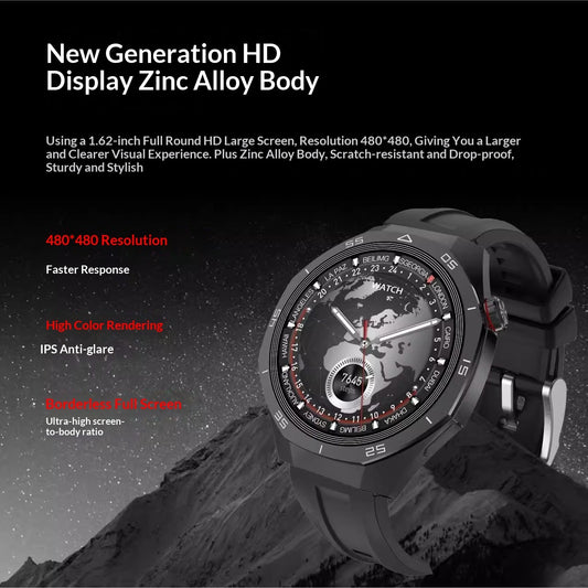 Aviation-grade Aluminum Alloy Smartwatch With Bluetooth Calling