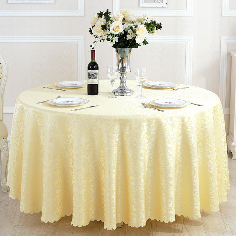 Hotel Restaurant Meal Cloth Custom Round Table Tablecloth