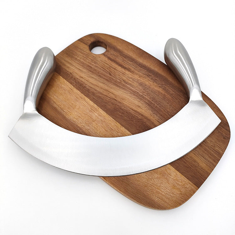 Double Handle Swing Stainless Steel Bread Knife