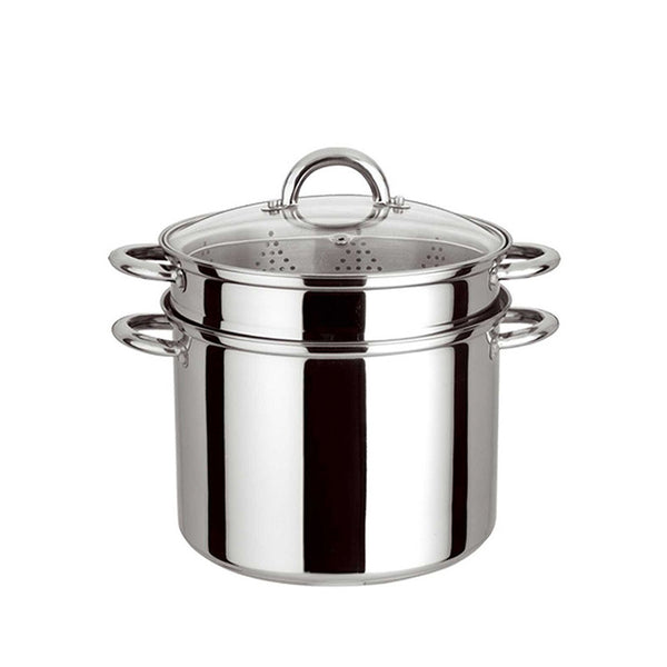 Exported To Europe And America 24cm Multi-functional Draining Noodles Strainer Spaghetti Pot 201430 Stainless Steel 8QT Noodle Soup Steamer