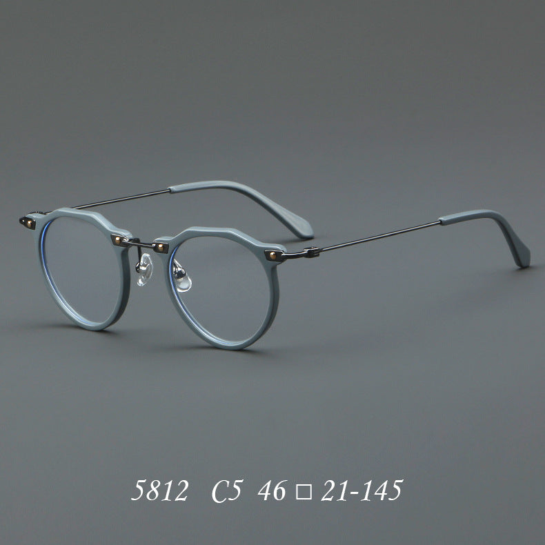 New Glasses 5812 Retro Glasses Rim Metal Optical Glasses