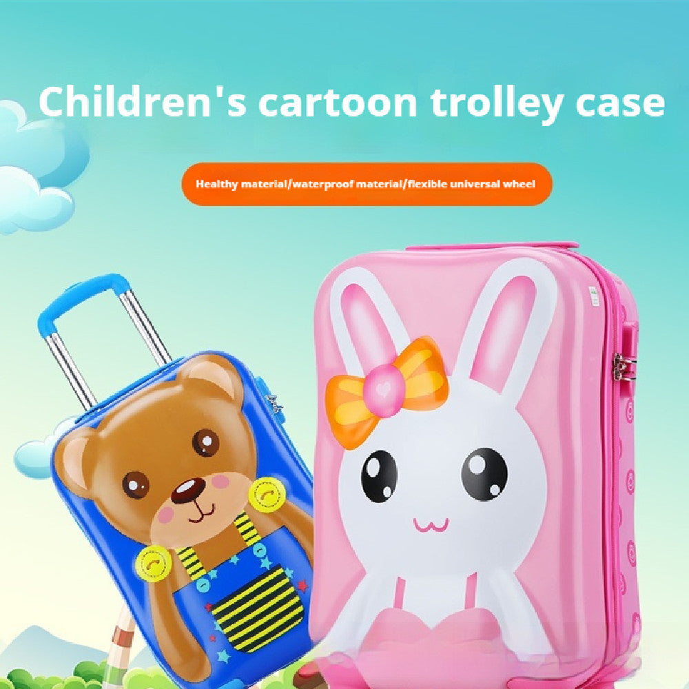 Fashion Cartoon Print Children's Trolley Case