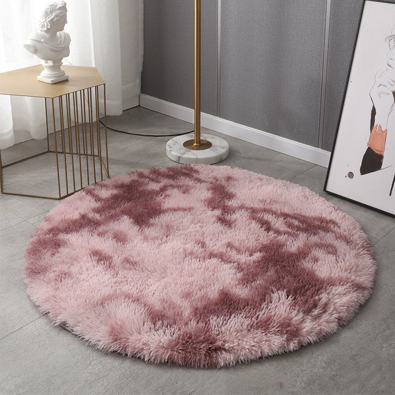 Round Carpet Tie-dye Living Room Coffee Table Bedroom Bedside Mats