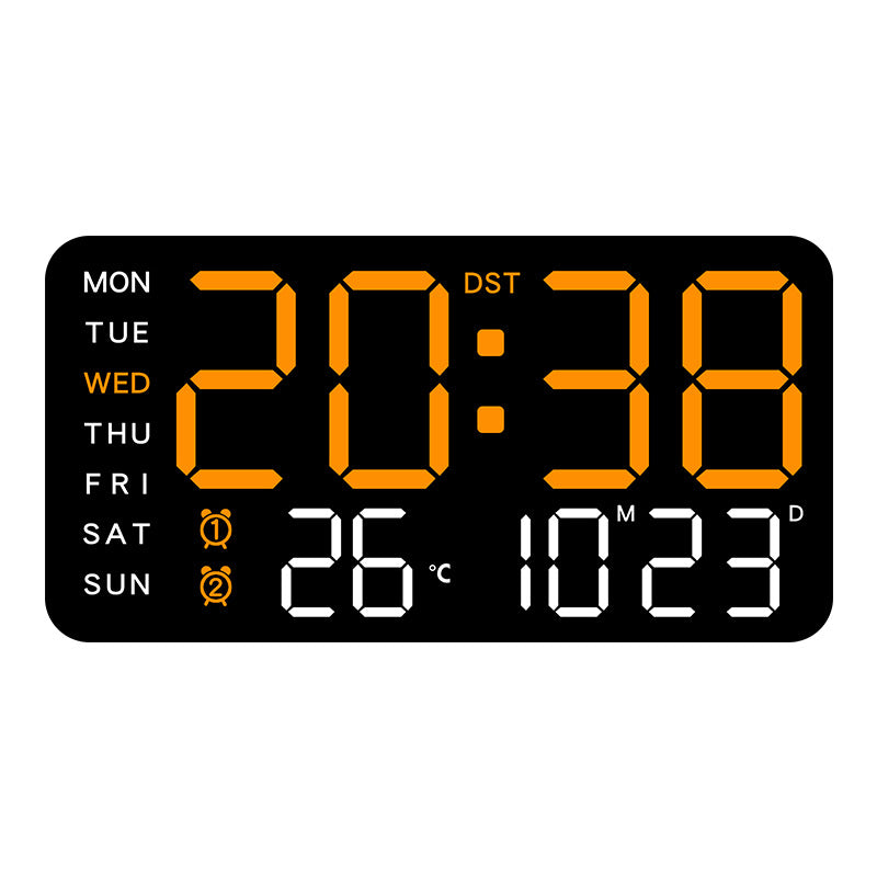 Simple Digital Clock Display Living Room