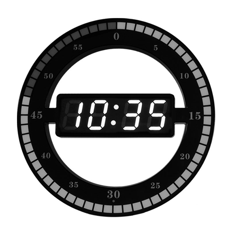 Digital Electronic Clock Simple LED Round Clock