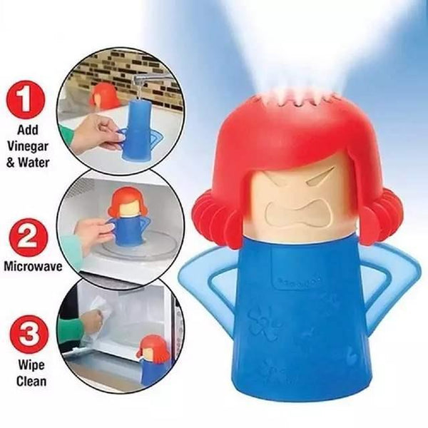 Limpiador de microondas de mamá enojada
