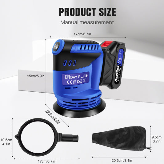 Lithium Electric Sandpaper Round Grinding Machine Wireless Handheld Sand Paper Machine