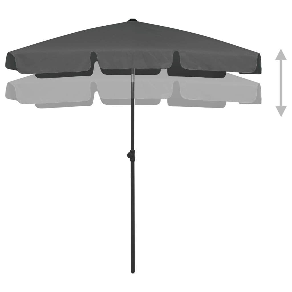 beach umbrella anthracite