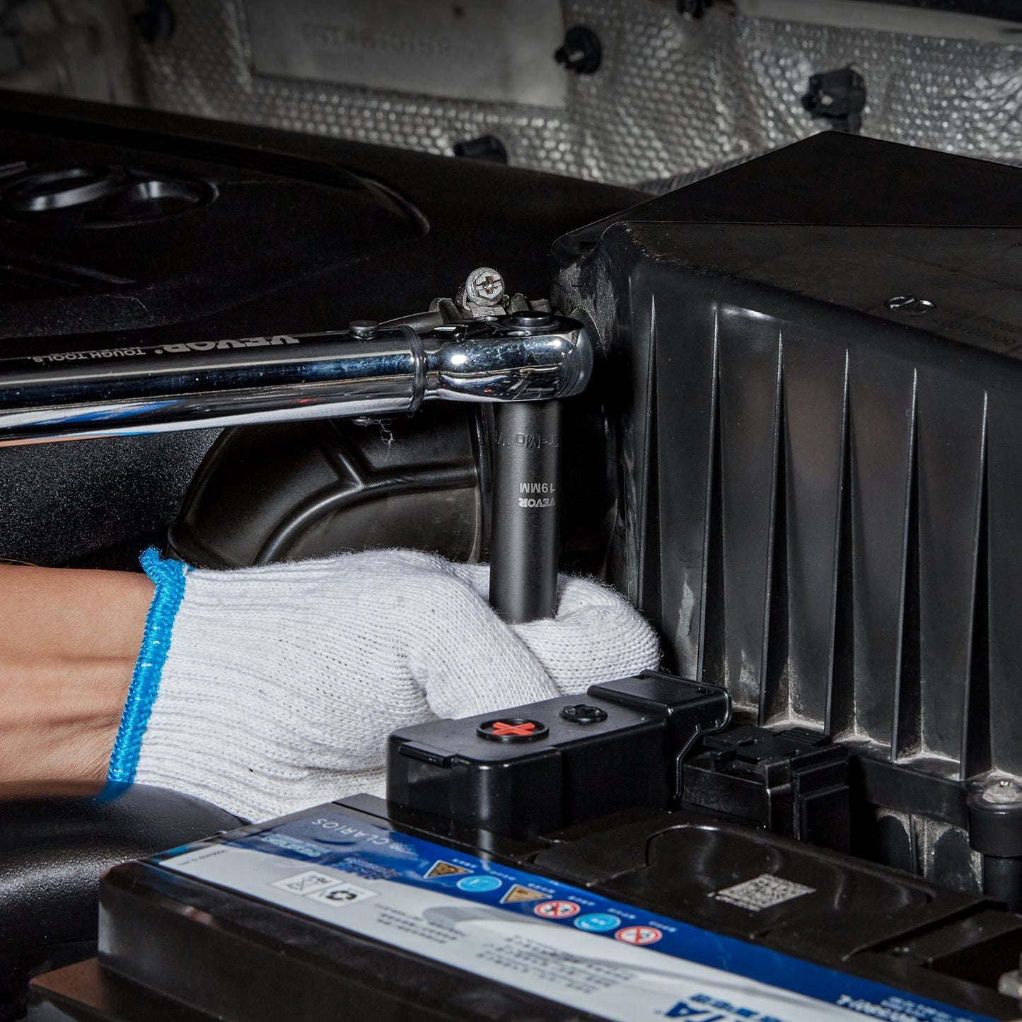 Metric 10-24mm, 6 Point Cr-V Alloy Steel For Auto Repair, Easy-to-Read Size Markings, Rugged Construction, Includes Storage Case