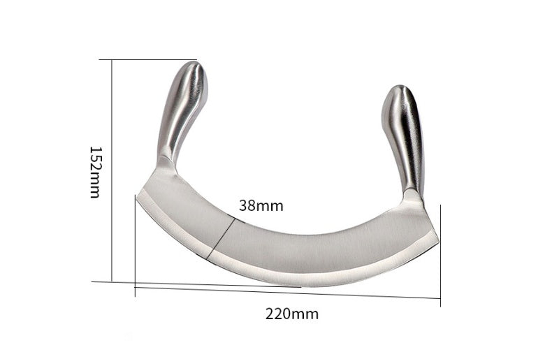 Double Handle Swing Stainless Steel Bread Knife