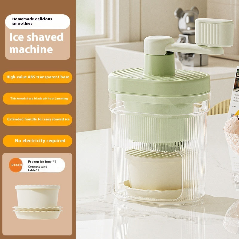 Household Hand Slush Machine Production Ice Crusher Small Manual Ice Breaker