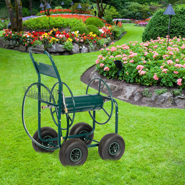 97 X53 X100cm Green Molten Iron Pipe Cart