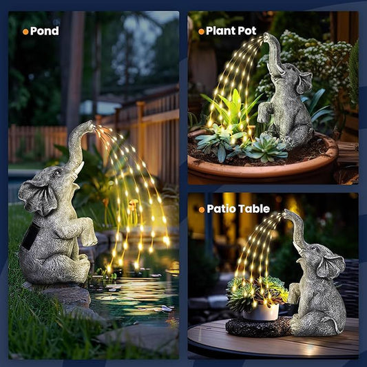 Elephant Outdoor Garden Sculpture Resin Decoration