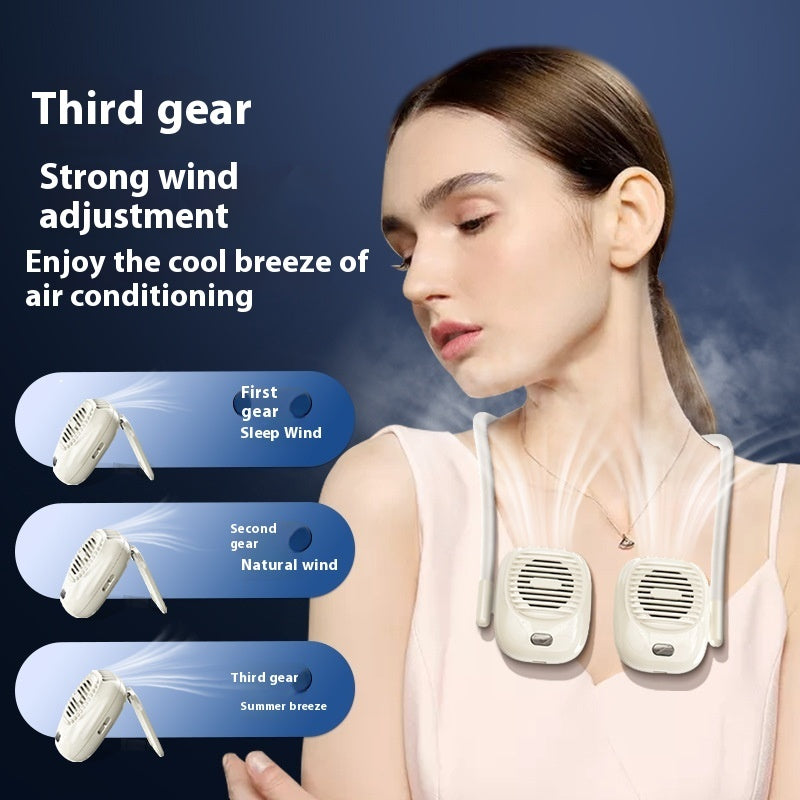 Ultra-long Life Battery Refrigeration USB Charging Mini Folding Noiseless Small Fan