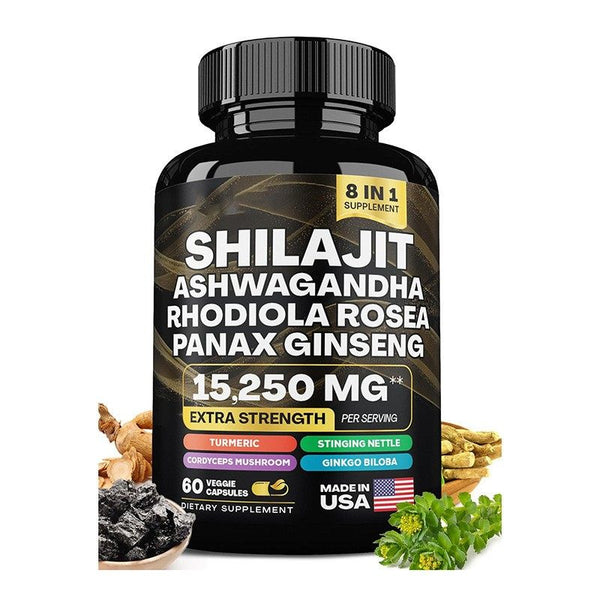 Shilajit Ashwagandha Rhodiola Rosea Panax home