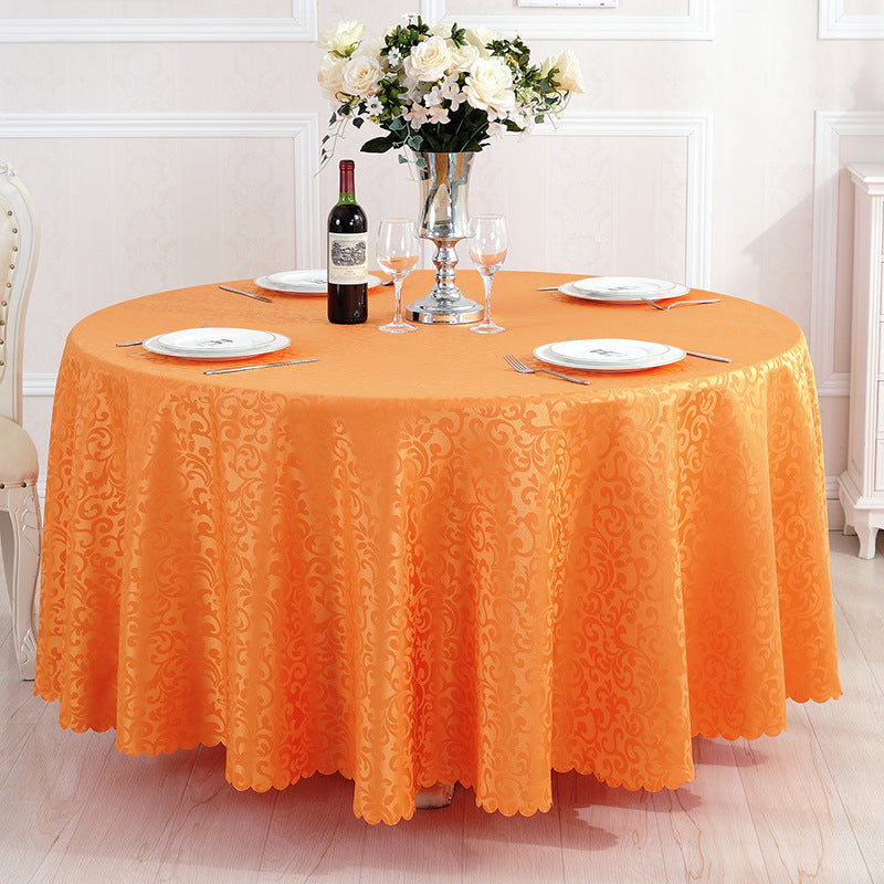 Hotel Restaurant Meal Cloth Custom Round Table Tablecloth