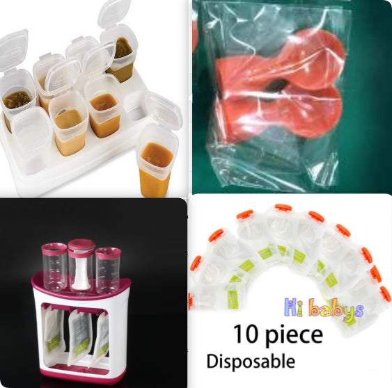 Baby Food Maker Squeeze Food Station Organic Food For Newborn Fruit Container Storage