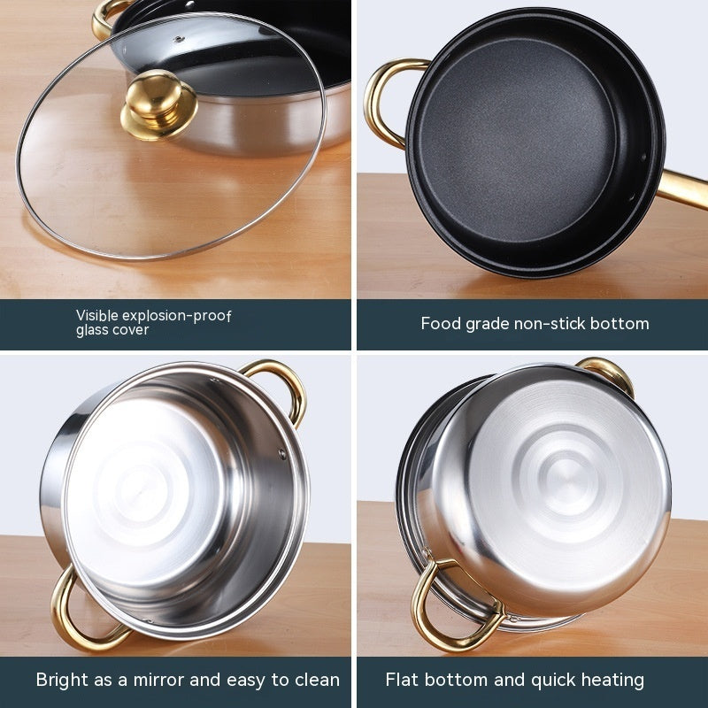 Thickened Stainless Steel Pot Suit