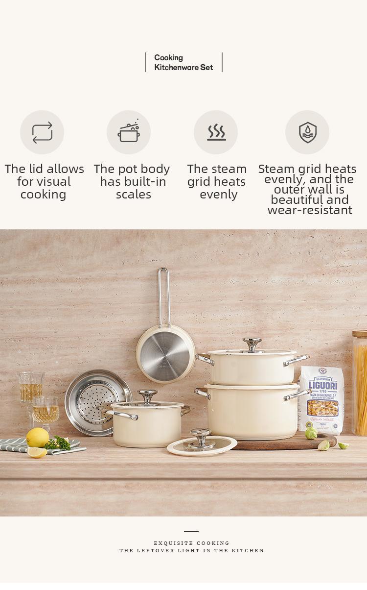 Stainless Steel Pot 4-piece Set