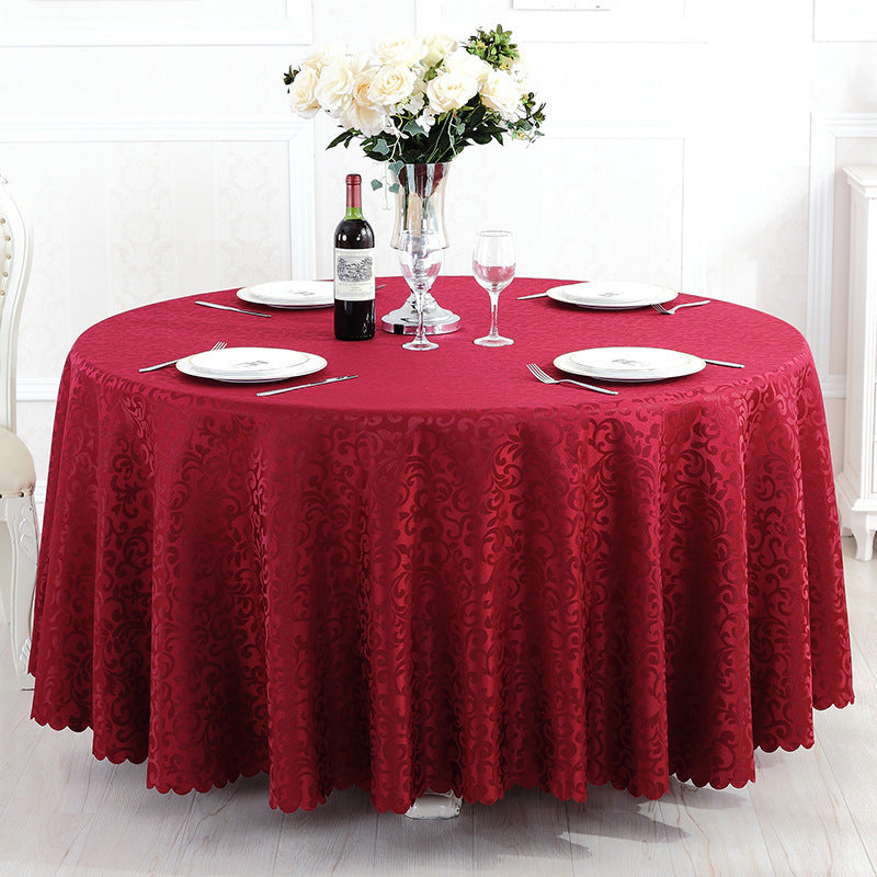 Hotel Restaurant Meal Cloth Custom Round Table Tablecloth