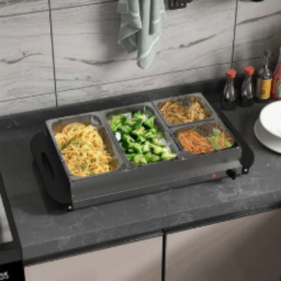 Stainless Steel Heated Buffet Platter