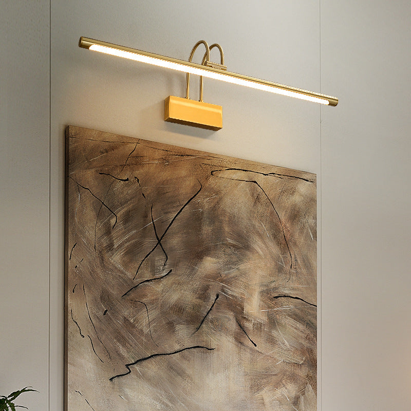 Light Luxury Copper Mirror Front Light Fill Light Living Room