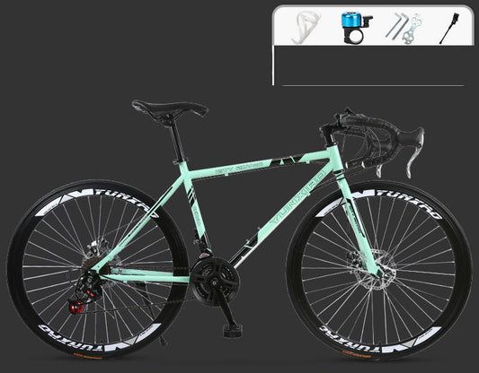 Road Race Variable Speed Solid Tire Double Disc Brake Bicycle