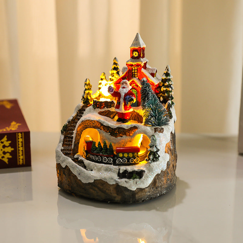 Christmas glowing music box