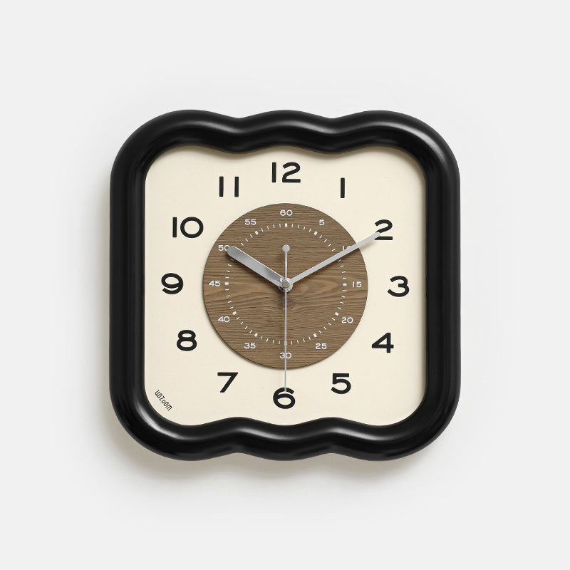 Punch-free Retro Cream Style Simple Wall Clock