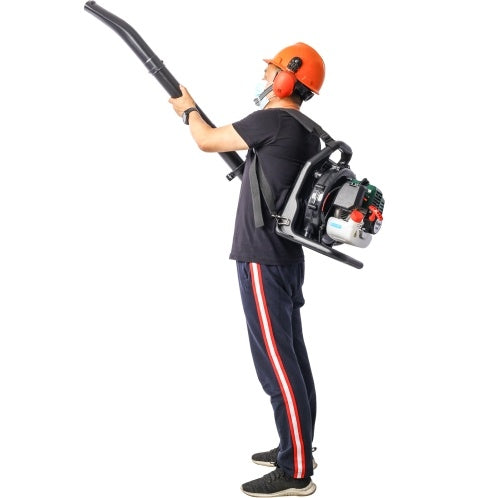 OSAKAPRO 52CC 2-Cycle Gas Backpack Leaf Blower With Extention Tube,green